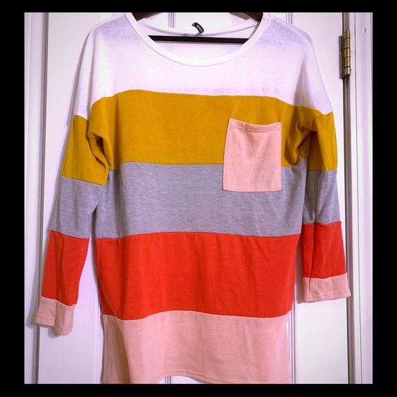 Tops - Color block Tunic